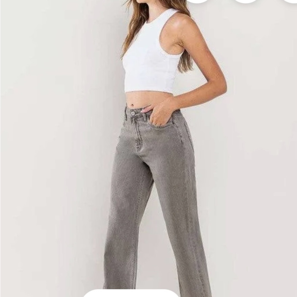 Women's Gray Vervet Jeans